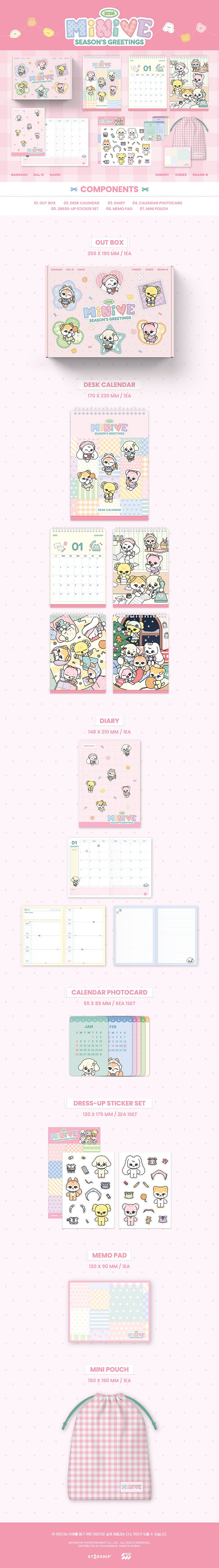 Image of [PRE-ORDER] IVE MINIVE 2026 Season’s Greetings