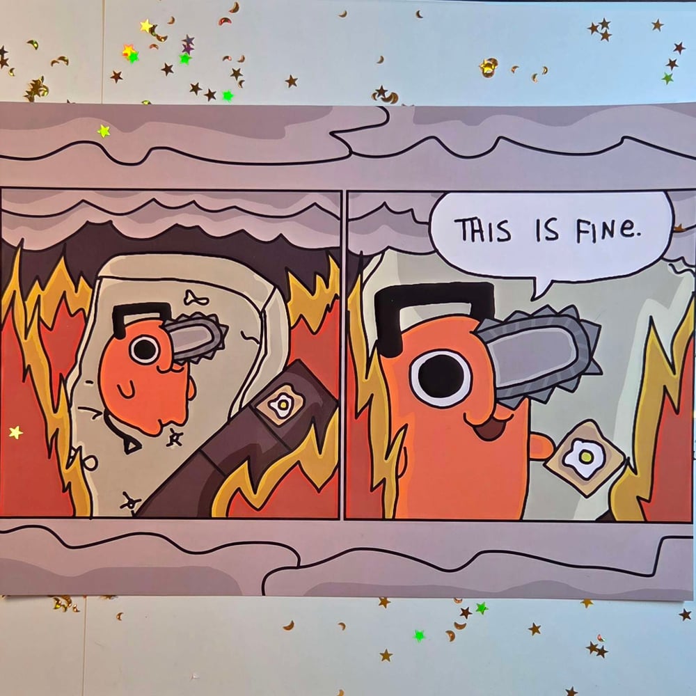 Image of This is Fine Poster