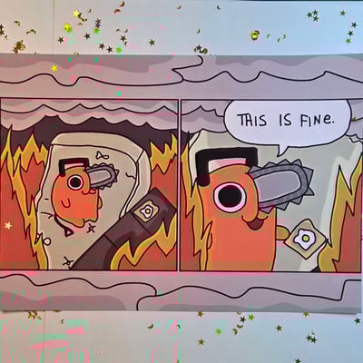 Image of This is Fine Poster