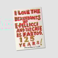 125 YEAR ANNIVERSARY ‘E PELLICCI X BOB AND ROBERTA SMITH’ A3 GICLÉE PRINT