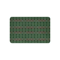 Image 7 of Sherpa Blanket - Red Diamonds in Emerald Forest