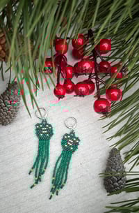 Candy Cane Dangle Earrings