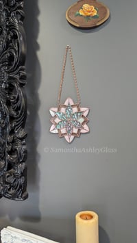 Image 1 of Snowflake 2 - Iridescent with Copper Patina