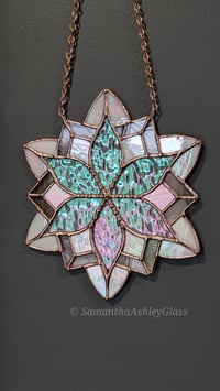 Image 3 of Snowflake 2 - Iridescent with Copper Patina