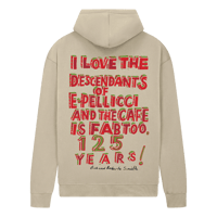Image 2 of 125YR ANNIVERSARY E.PELLICCI X BOB AND ROBERTA SMITH HOODIE STONE