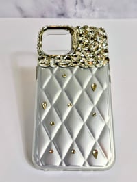 Iphone Silver Pearl Case