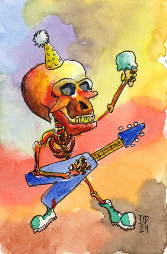 Image of Party Hat Skeleton Shredder