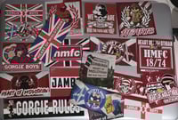 Pack of 19 mixed Hearts, Heart of Midlothian football/ultras stickers