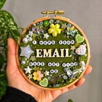 Image 1 of I Hope Your Email Does Not Find Me - Bead Embroidery