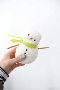 Image 1 of baby snowman plush