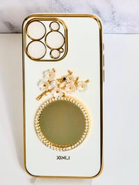 Image 4 of Iphone Mirror Flowers Case 
