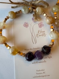 Image 2 of Citrine and amethyst harmony bracelet 