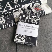 Image 1 of  A to z of British Folklore Tea Towel