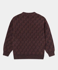 Image 2 of POLAR_GEORGE SWEATER | P PATTERN :::NAVY/ORANGE:::