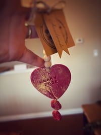 Image 2 of Merry heart 2025 clay Christmas ornament 