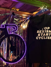 Image 3 of Hoodie STOP SEXISM. START CYCLISM. | organic | Unisex