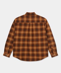 Image 2 of POLAR_MITCHELL LS SHIRT | SHADOW CHECK :::CARAMEL:::