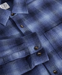 Image 3 of POLAR_MITCHELL LS SHIRT | SHADOW CHECK :::BLUE:::