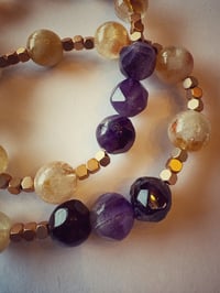Image 3 of Citrine and amethyst harmony bracelet 