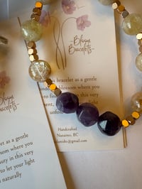 Image 4 of Citrine and amethyst harmony bracelet 