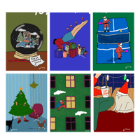 Image 1 of Festive Card Pack (6 Designs)