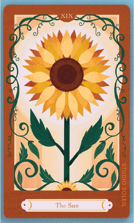 Image of The Sun Tarot Card Sticker