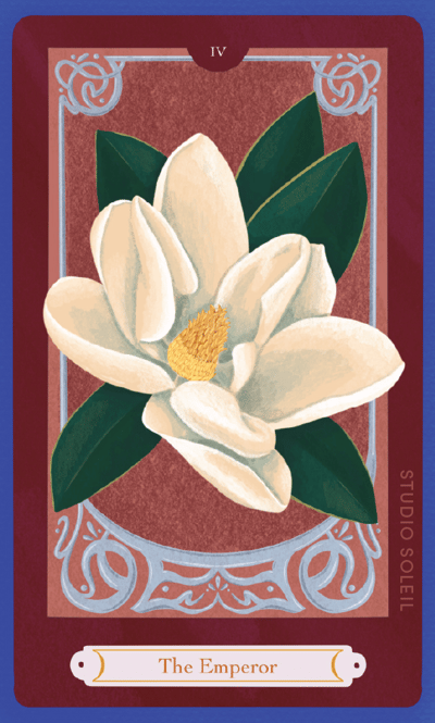 Image of The Emperor Tarot Card Sticker
