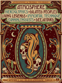 Atmosphere - Red Rocks 2025 - Poster