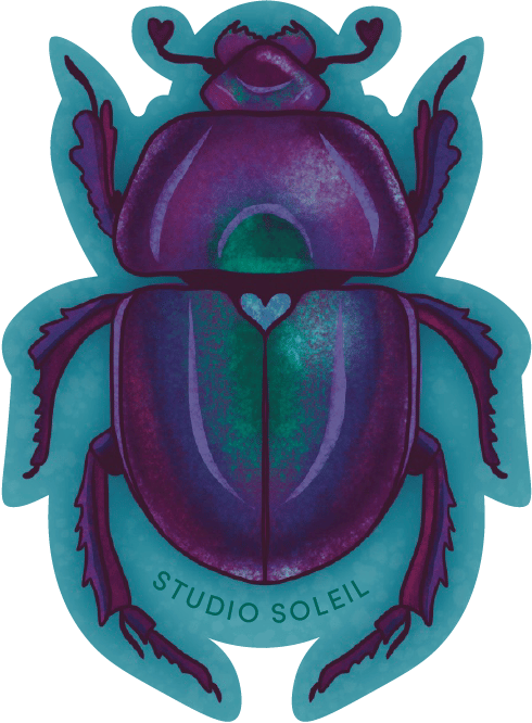 Image of Beetle Holographic Sticker