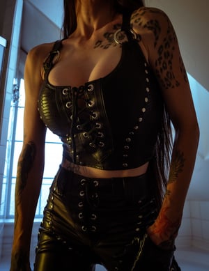 Image of Toxic Vision All Black Everything snakeskin bustier top MULTI SIZE/CUSTOM