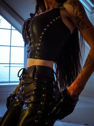 Image of Toxic Vision All Black Everything snakeskin bustier top MULTI SIZE/CUSTOM