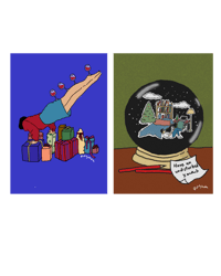 Image 2 of Festive Card Pack (6 Designs)