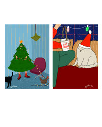 Image 4 of Festive Card Pack (6 Designs)