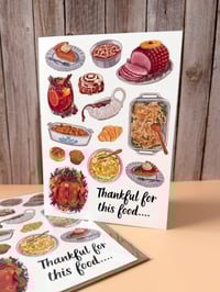 Image 1 of Thankful For Food and You - Greeting Card
