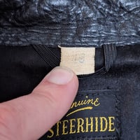 Image 3 of Vintage Steerhide Cafe Jacket, c. 1970s