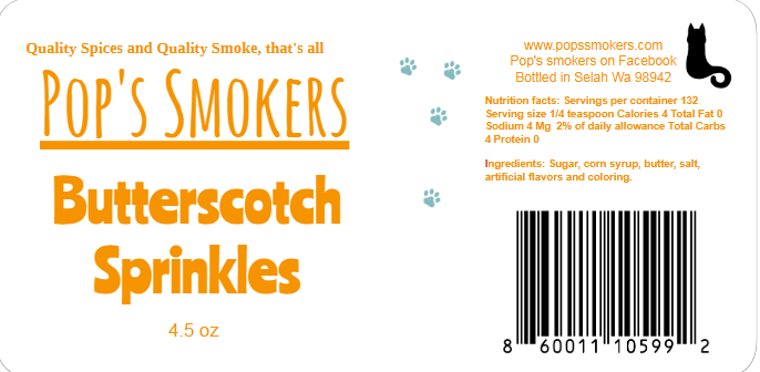 Image of Smoked Butterscotch Sprinkles.