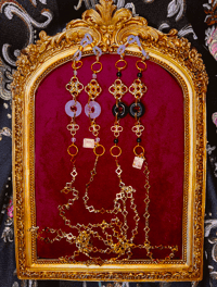 GOLD MOCK HERETIC Glasses / Mask Chain