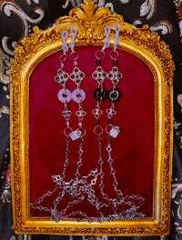 SILVER MOCK HERETIC Glasses / Mask Chain