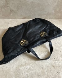 Image 5 of GOLD STUD LEATHER TRAVEL BAG