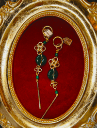 GOLD MOCK HERETIC EARRING (single)