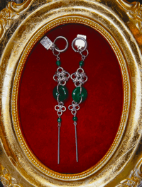 SILVER MOCK HERETIC EARRING (single)