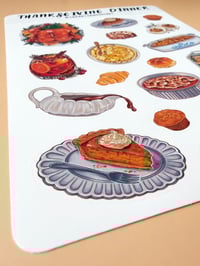 Image 2 of Thanksgiving, Holiday Dinner - Sticker Sheet