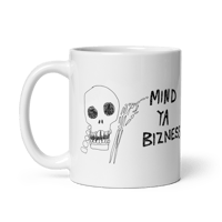 Image 1 of Mind Ya Bizness mug, white