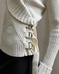 Image 1 of CREAM BUCKLE KNIT