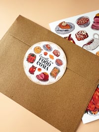 Image 3 of Food Coma, Funny Holiday - Vinyl Sticker