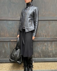 Image 7 of GUNMETAL LEATHER JACKET
