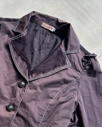 Image 6 of BROWN CONTRAST STITCH MILITARY JACKET