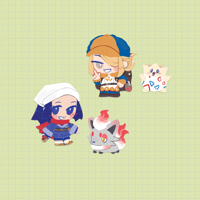 Image 2 of pkmn | legends arceus pair up charms