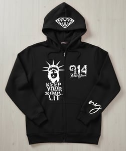 Image of EXCLUSIVE GRIND ONE FOUR/SOUL LIT ZIPUP HOODIE