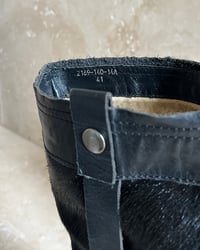 Image 11 of BLACK LEATHER & COWHIDE BOOTS